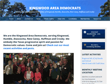 Tablet Screenshot of kingwoodareademocrats.org